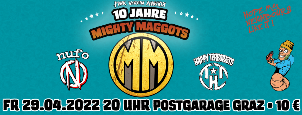10 Jahre Mighty Maggots quer